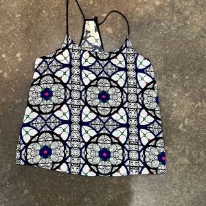 Small spaghetti strap razor back top